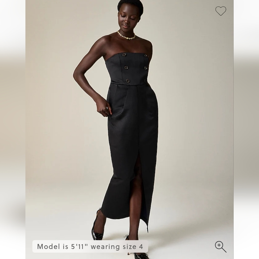 J Crew Christopher John Rogers  Sculpted Dress Size 8 Black Formal Classic
